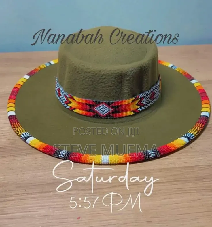 Beaded Fedora Hats.