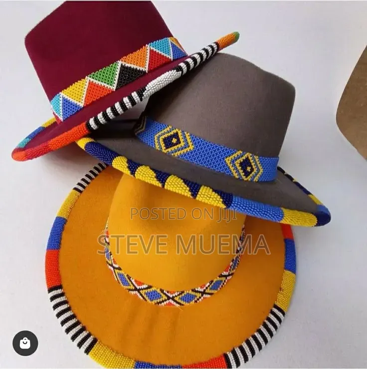 Beaded Fedora Hats.