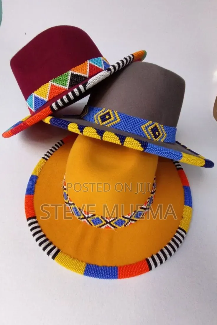 Beaded Fedora Hats.