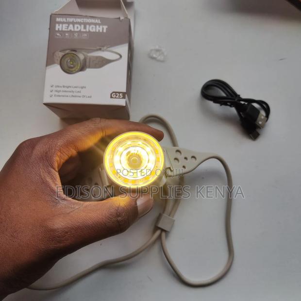 Headlamp G25 Unique Strap Head Torch Flashlight Rechargeable Head Lamp - thumbnail 3