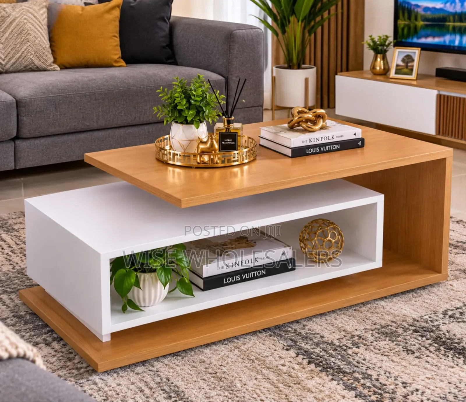 Executive Floating Laminated Coffee Table at