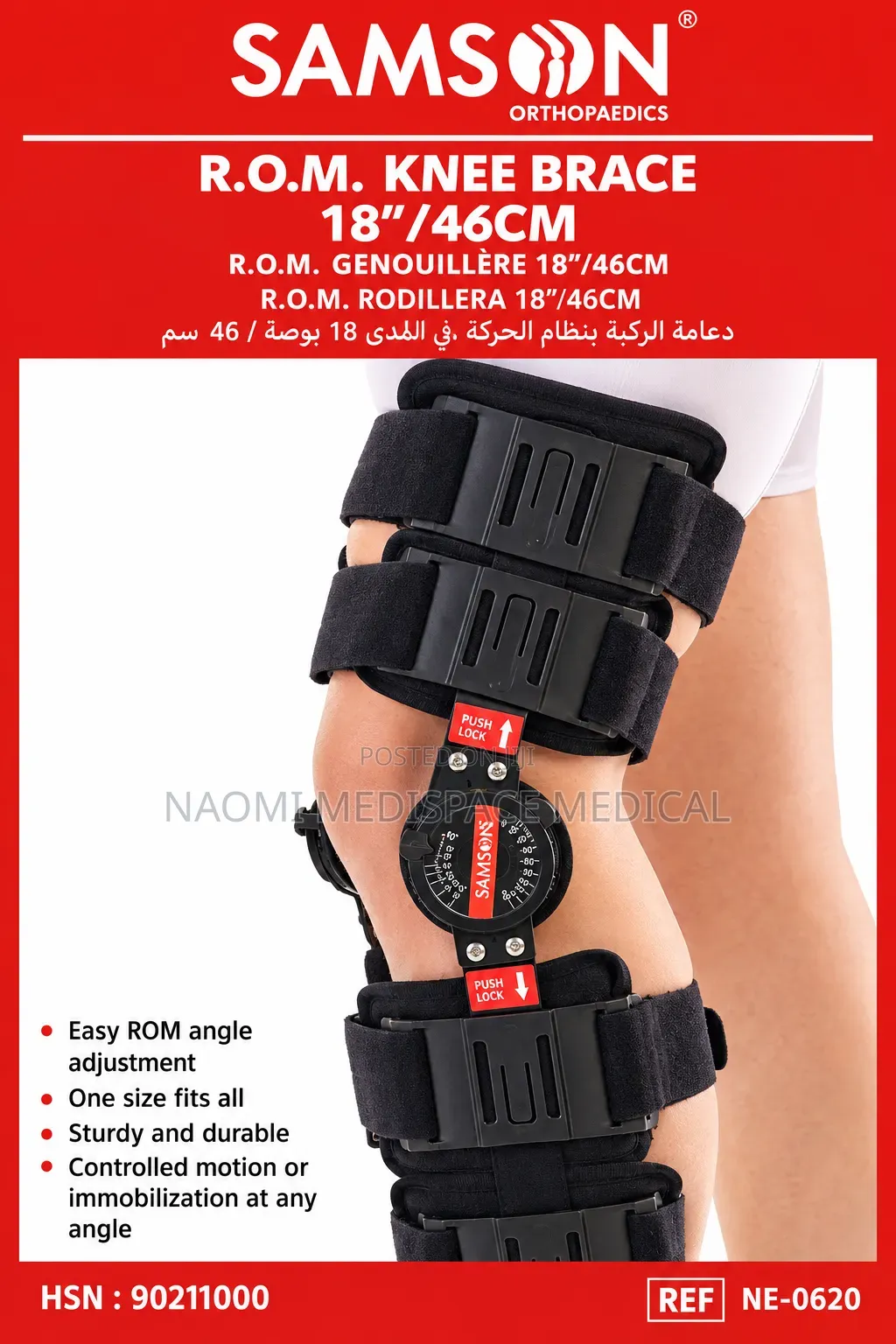 Universal Knee Brace With ROM (Range of Motion)