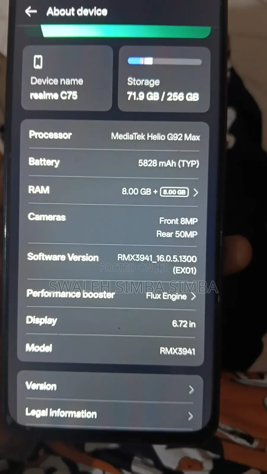 Realme C75 256 GB Black