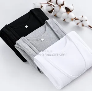3 Pack Men's Vest - Black, Grey & White