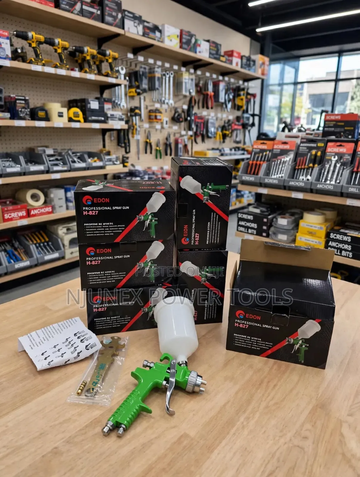 Edon H-827 HVLP Gravity Feed Spray Gun