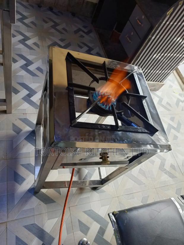 Stainless Steel Commercial Single Gas Burner Size 600mm by 600mm