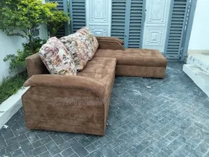 Brown L Shape Sofa