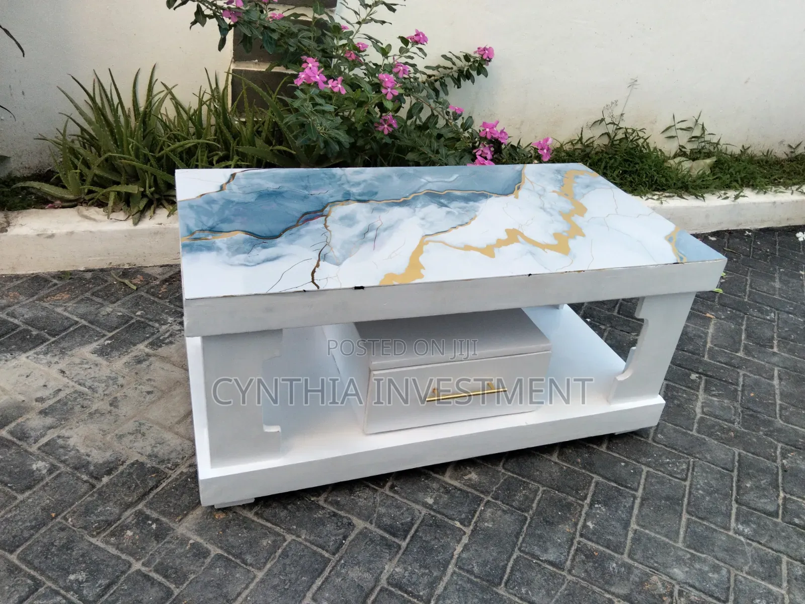 Blue Top Coffee Table