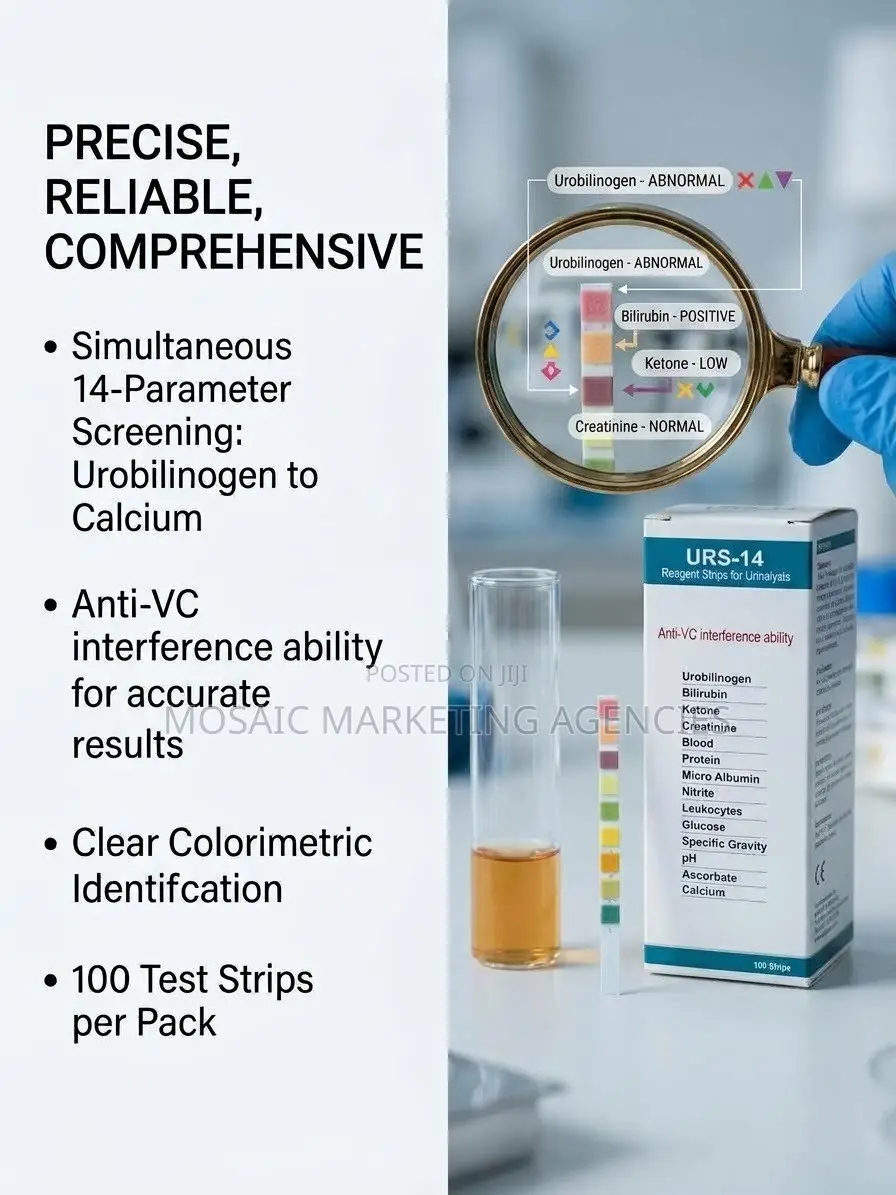 Urinalysis Test Strips (100 Strips)