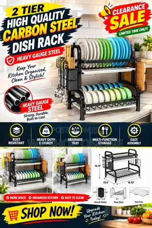 2 /3 Tier High Quality Carbon Steel Dish Rack