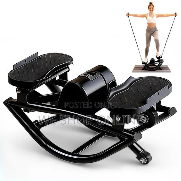 Rock Side Stepper With Mat and Resistance Bands - thumbnail 2