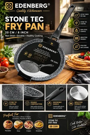 *Edenburg Black Frying Pan(20cm)