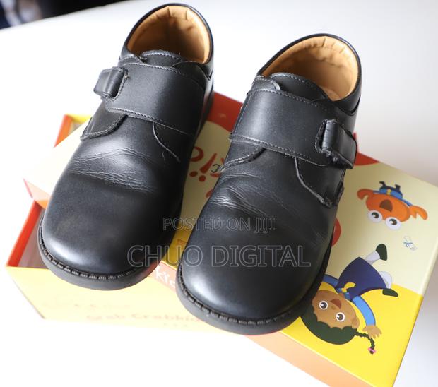 Crab Kids Black School Shoes Size 38 Boys