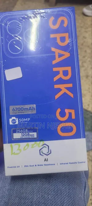 New Tecno Spark 50 128 GB Purple