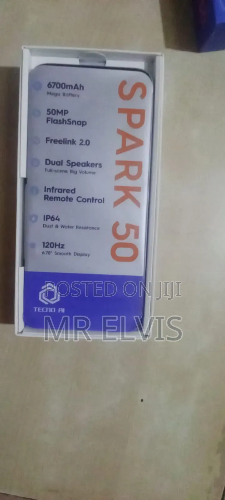 New Tecno Spark 50 128 GB Black