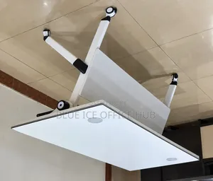White Foldable Office Desk – Mobile Computer Table