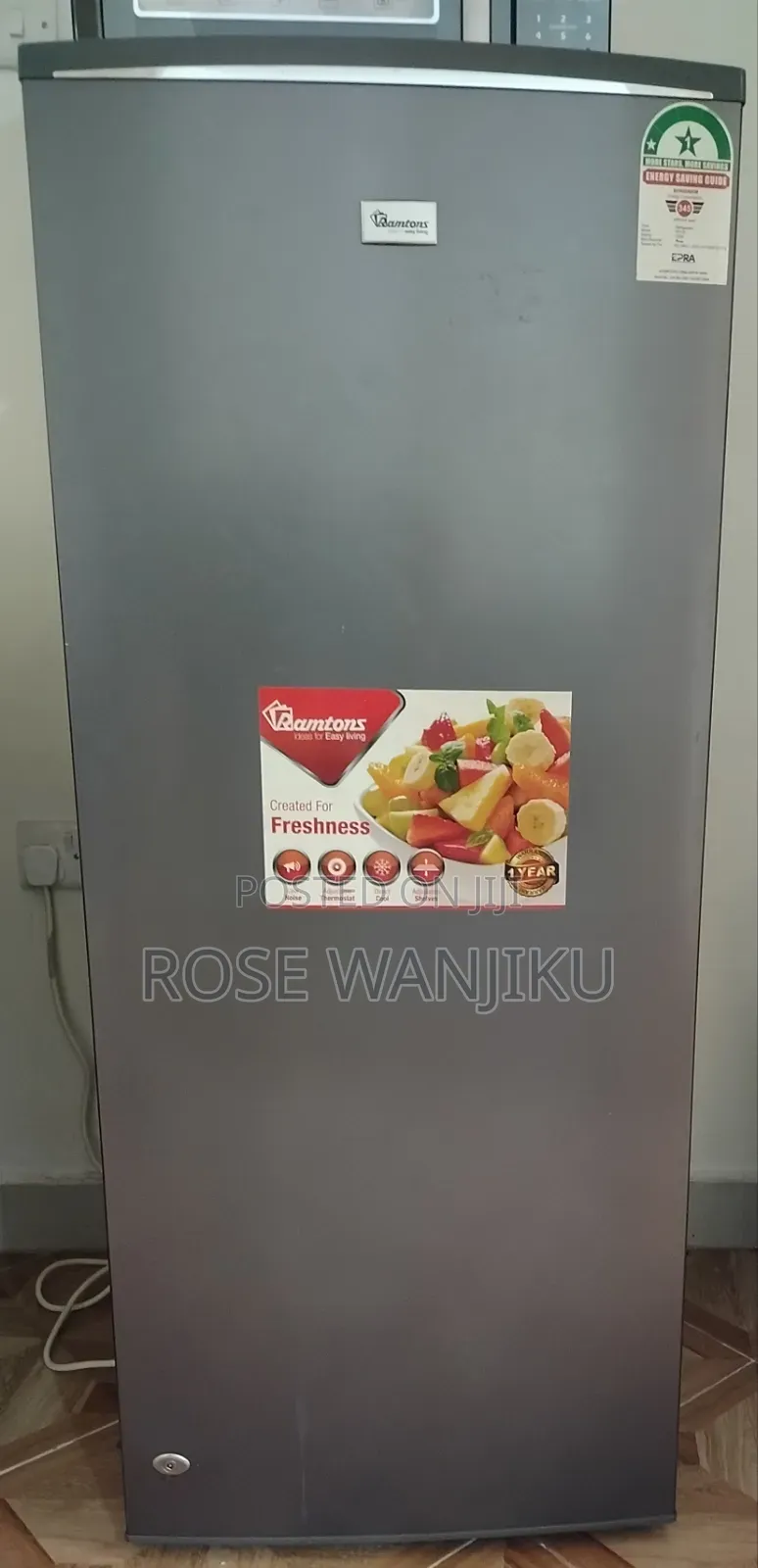 Ramtons 190 Litres Single Door Fridge