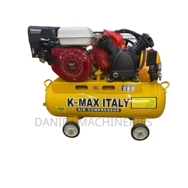 Kmax Petrol Driven Double Piston 50ltrs 8bar 7.5hp