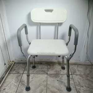 Non-Slip, Comfortable Shower Chair With Backrest and Armrest