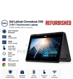 New Laptop Dell Chromebook 3100 2-in-1 4GB Intel Celeron eMMC 128GB