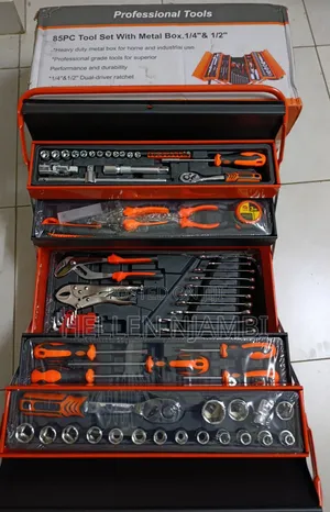 85pcs Foldable Mechanical Toolset With Metal Box