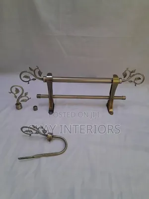 Strong, Stylish and Reliable Bronze and Antic Gold Window Curtain Rods