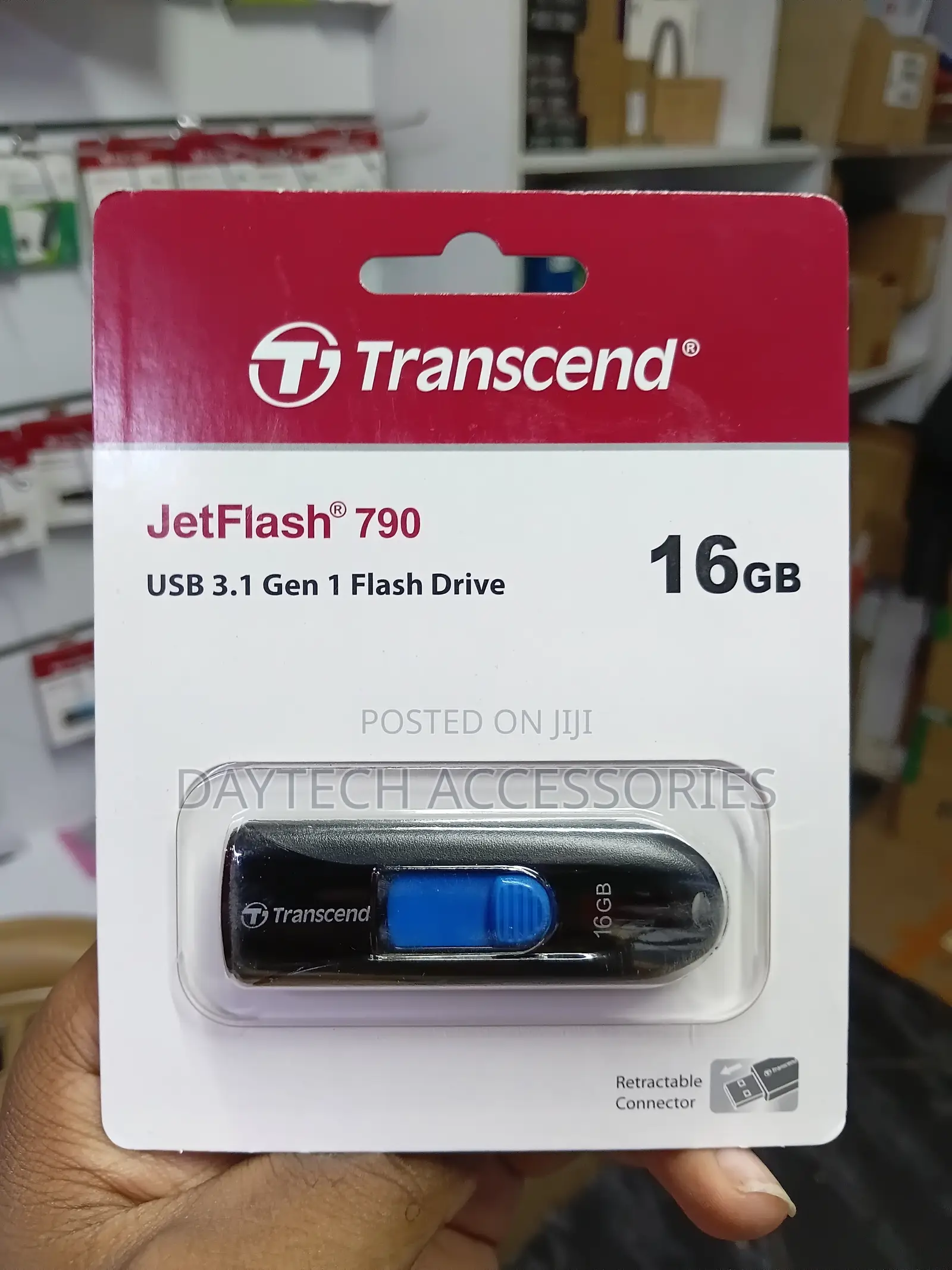 Transcend JetFlash 790 16GB USB 3.1 Gen 1 Flash Drive.