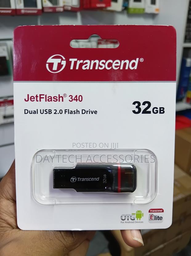 Transcend JetFlash 340 32GB Dual USB 2.0 Flash Drive - main view