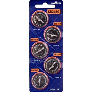 Murata CR2450 Coin Battery - 3V, High Energy Density, Long-Lasting Pow