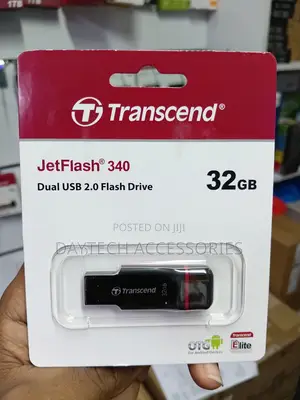 Transcend USB Flash Drive 32 GB – USB 2.0 – Black