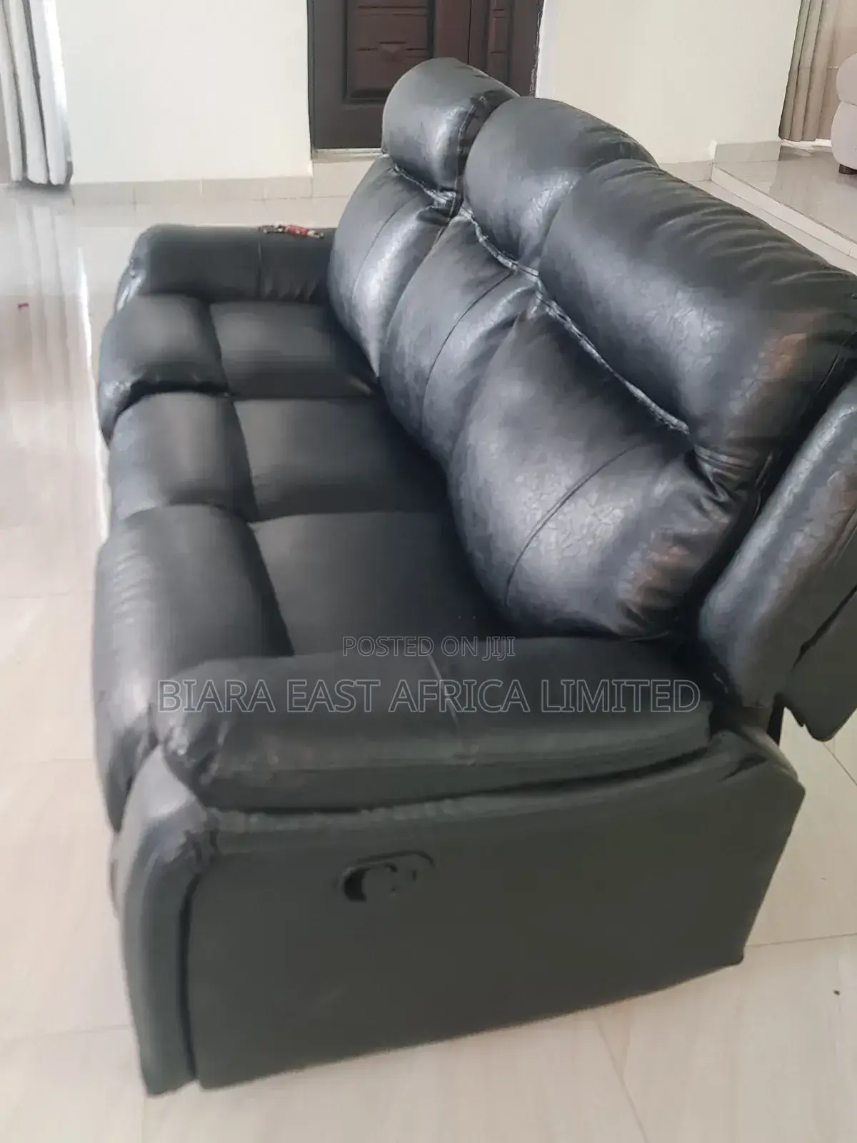 6 Leather Recliner Sofa Set