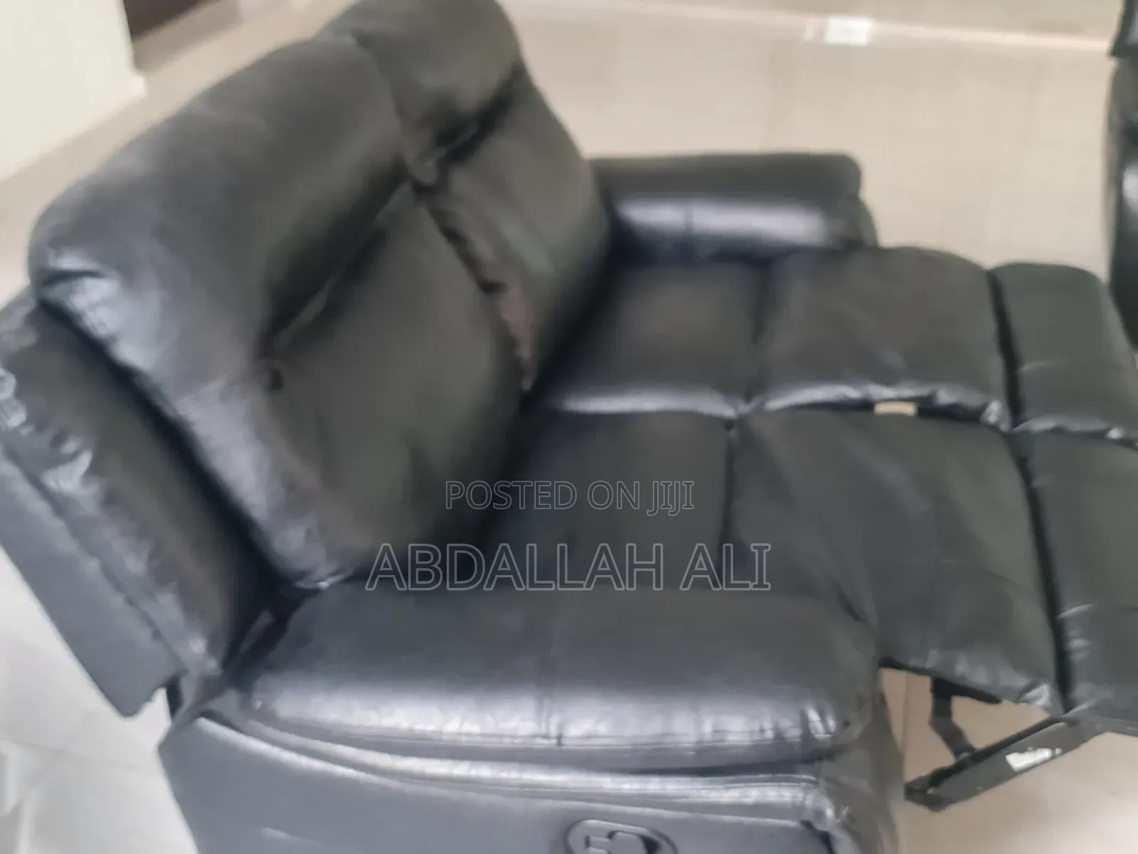 6 Leather Recliner Sofa Set