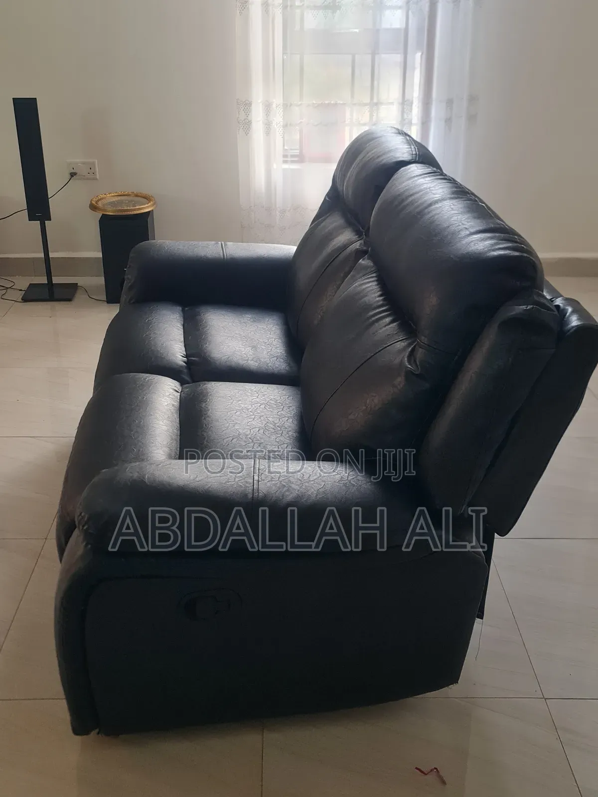 6 Leather Recliner Sofa Set