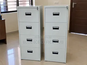 4 Drawer Metallic Filing Cabinet – Lockable Office File Cabinet