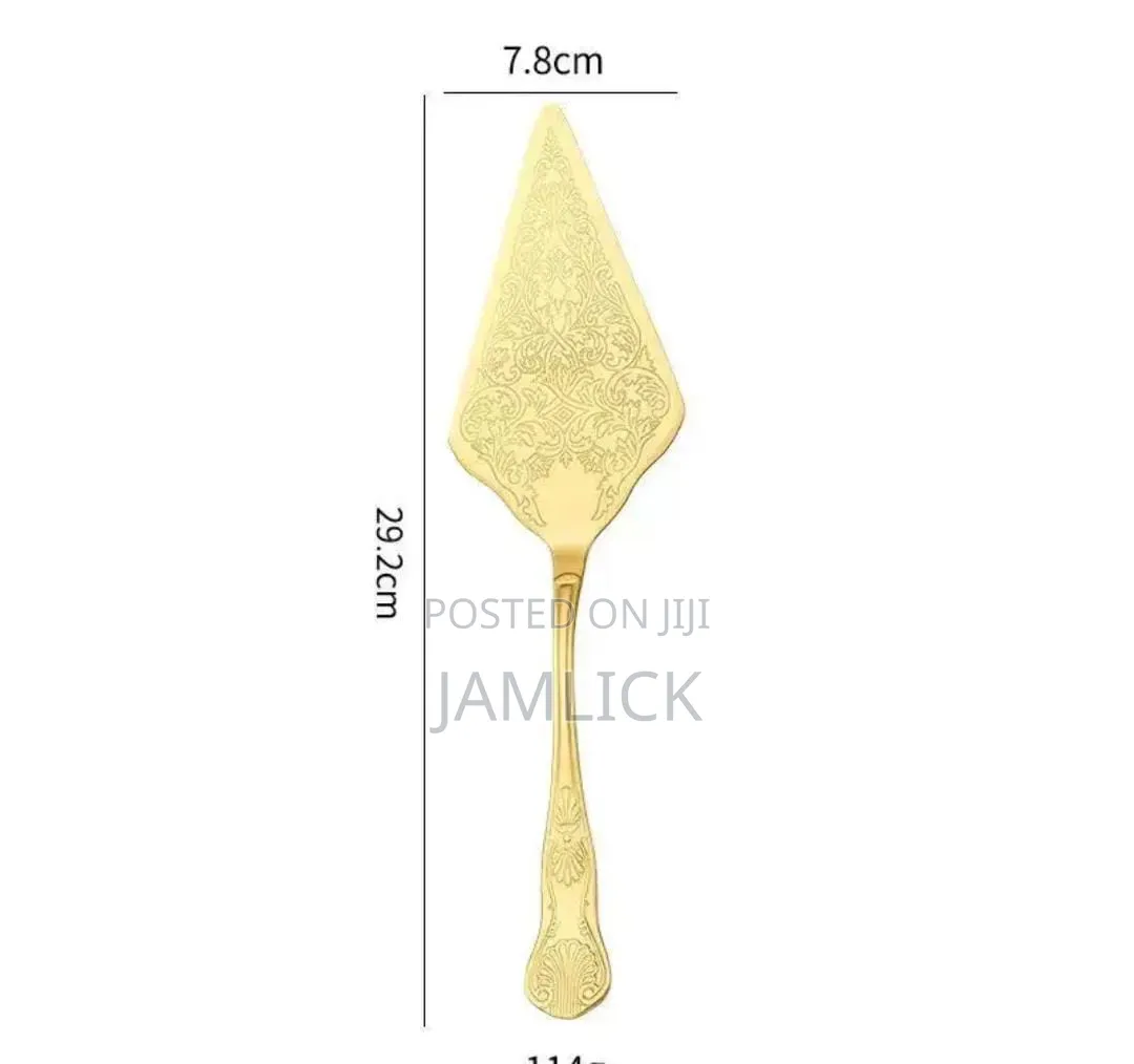 Gold Stainless Steel Cake Server Set – EL