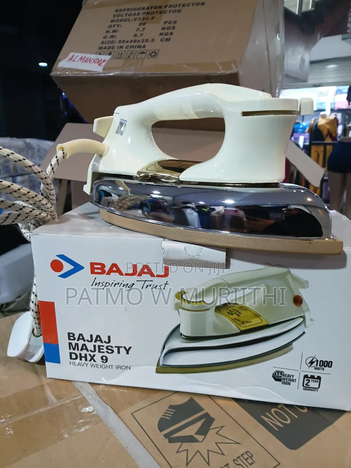 Bajaj Commercial Iron Box (1000W) Majesty
