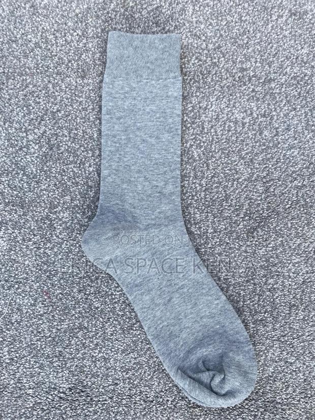 Classic Light Gray Cotton Socks
