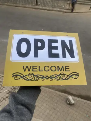 Open / Welcome Commercial Door Signboard