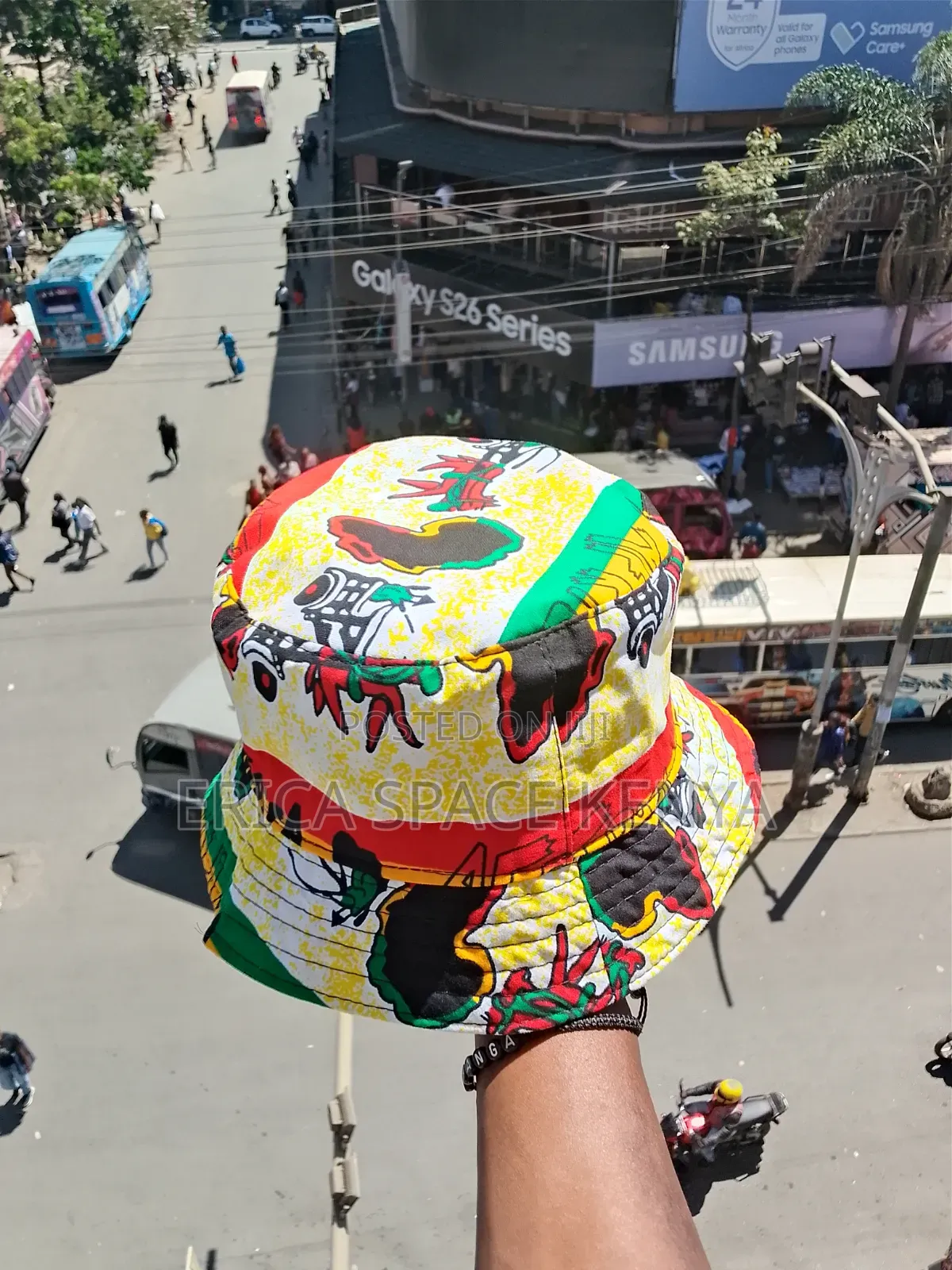 African Cultural Graphic Print Bucket Hat