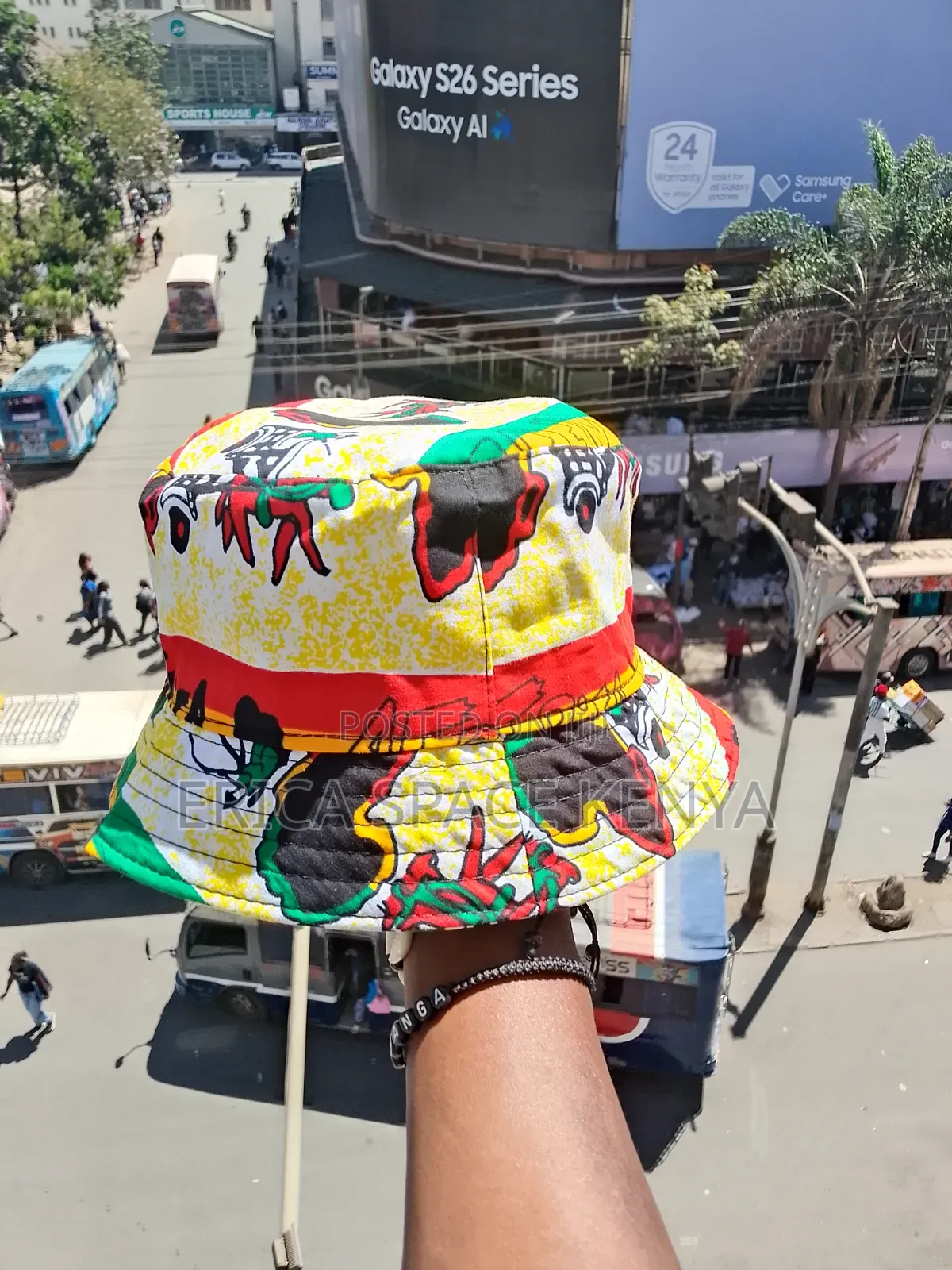 African Cultural Graphic Print Bucket Hat