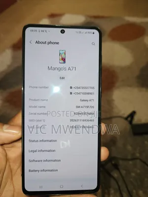Samsung Galaxy A71 128 GB Purple