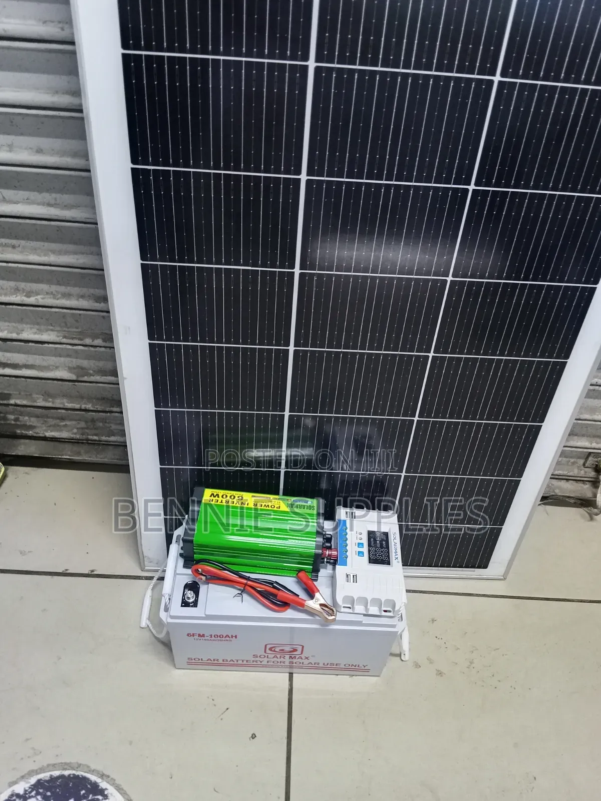 200 Watts Complete Solar Panel With 100amp Battery