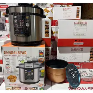 Globalstar GS-608 Electric Pressure Cooker – 6 Litres.