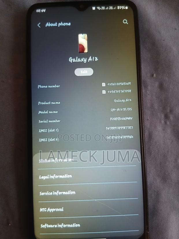 Samsung Galaxy A12 128 GB Blue - main view