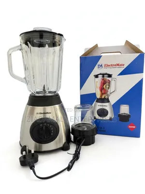 Electromate Powerful 2 in 1 Blender With Glass Jar - 1.5L