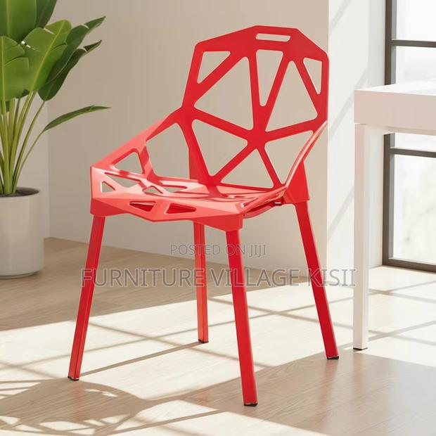 Modern Stackable Plastic Chair - main view