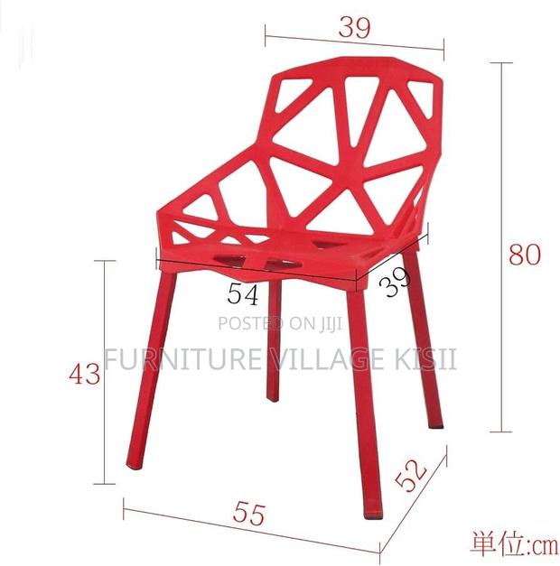 Modern Stackable Plastic Chair - thumbnail 5