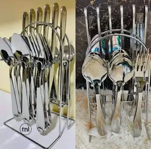 Premium 24pcs Silver Cutlery Set