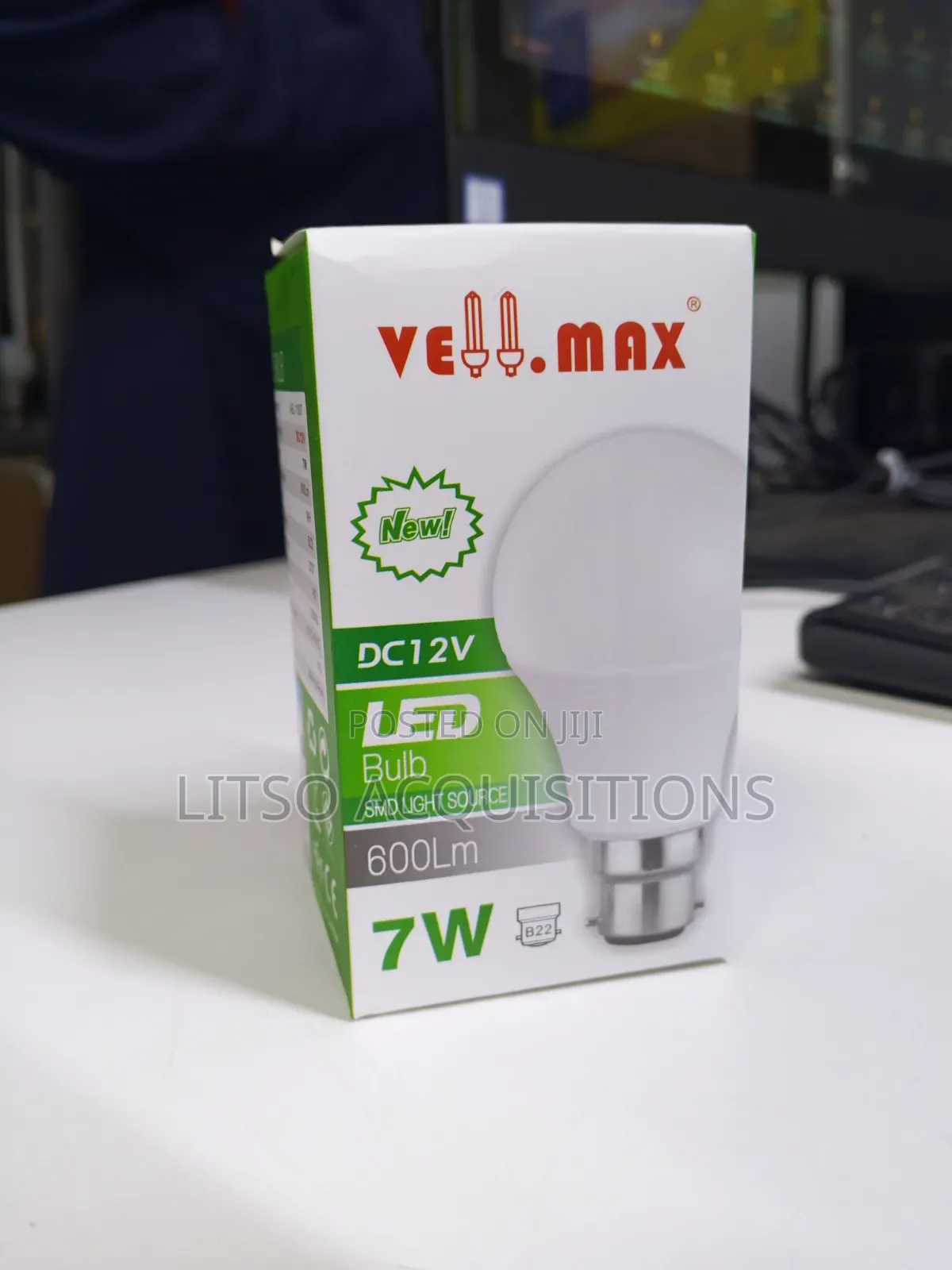 Vellmax 7W DC 12V LED Bulb B22 – 600 Lumens