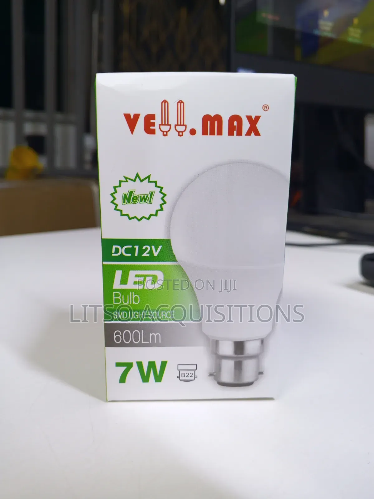 Vellmax 7W DC 12V LED Bulb B22 – 600 Lumens